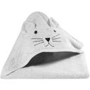 Kindsgut Kapuzenhandtuch Katze Grau 75 x 75 cm