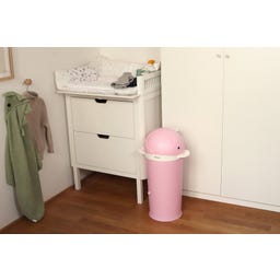 Kindsgut Windelmülleimer Wal zartrosa