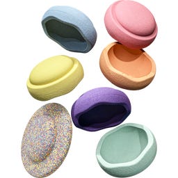 Stapelstein Rainbow Pastel Bundle 6+1