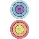 Stapelstein Inside rainbow pastel