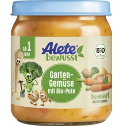 Alete bewusst Bio Garten-Gemüse mit Bio-Pute - 250 g