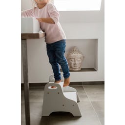 Kindsgut Sgabello in Legno, Grigio Chiaro