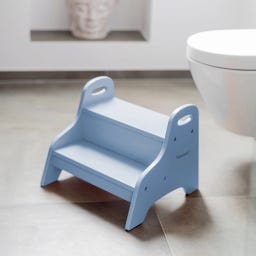 Kindsgut Sgabello in Legno, Blu Colomba