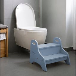 Kindsgut Sgabello in Legno, Blu Colomba
