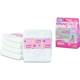 New Born Baby Lot de 5 Couches pour Poupées - 1 kit