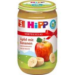 Bio Babygläschen Fruchtbrei Äpfel mit Bananen