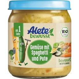Alete bewusst Bio Gemüse mit Spaghetti und Bio-Pute - 250 g