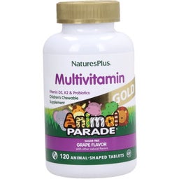 Nature's Plus Animal Parade GOLD Multivitamin - Traube - 120 Kautabletten