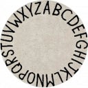 Lorena Canals Runder Baumwoll-Teppich ABC - Natural