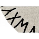 Lorena Canals Runder Baumwoll-Teppich ABC - Natural