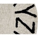 Lorena Canals Runder Baumwoll-Teppich ABC - Natural