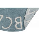 Lorena Canals Runder Baumwoll-Teppich ABC - Vintage Blue