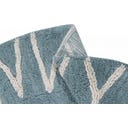 Lorena Canals Runder Baumwoll-Teppich ABC - Vintage Blue