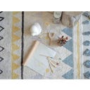 Baumwoll-Teppich Azteca Natural Vintage Blue - 140x200 cm