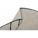 Lorena Canals Runder Baumwoll-Teppich Trace - Natural, Black