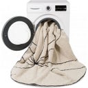 Lorena Canals Runder Baumwoll-Teppich Trace - Natural, Black