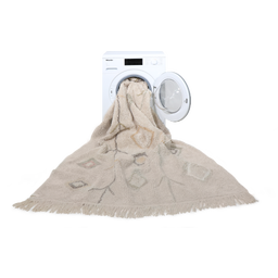 Lorena Canals Baumwoll-Teppich Kaarol Earth - 140 x 200 cm