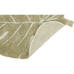 Lorena Canals Teppich Mini Monstera Olive, 75x100 - 1 Stk