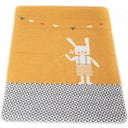 David Fussenegger Babydecke JUWEL mit Stick - Hase - goldgelb