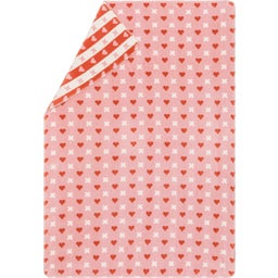 David Fussenegger MILA Babydecke Herz & Kreuz allover - altrosa