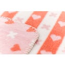 David Fussenegger MILA Babydecke Herz & Kreuz allover - altrosa