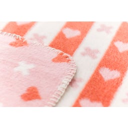 David Fussenegger MILA Babydecke Herz & Kreuz allover - altrosa