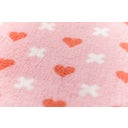David Fussenegger MILA Babydecke Herz & Kreuz allover - altrosa