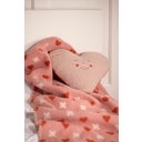 David Fussenegger MILA Babydecke Herz & Kreuz allover - altrosa