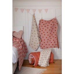 David Fussenegger CARLA Kids Plaid Herzen - altrosa