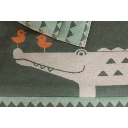 David Fussenegger JUWEL gefütterte Krabbeldecke Krokodil - 1 Stk