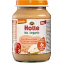 Bio Babygläschen Apfel & Birne mit Haferflocken - 190 g