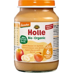 Holle Bio Apfel & Banane mit Aprikose - 190 g