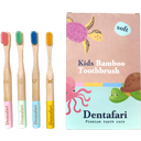Dentafari Kids Bamboo Toothbrush 4-Piece Set - 1 Set