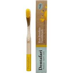 Dentafari Kids Bamboo Toothbrush - Gelb
