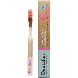 Dentafari Kids Bamboo Toothbrush - Pink