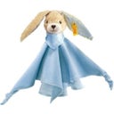 Hoppel Hase Schmusetuch, blau, 28 cm